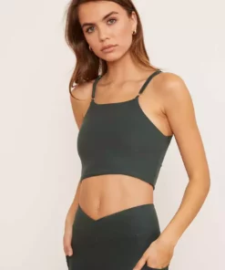 Wolven Reversible Crisscross Four-Way Recycled Top - Thyme