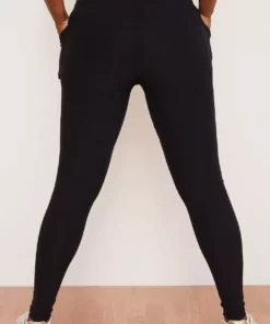 Wolven Recycled Crossover Pocket Legging - Onyx 18 Wolven Recycled Crossover Pocket Legging - Onyx