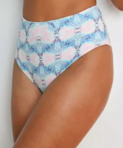 Wolven Reversible High-Waisted Recycled Bikini Bottom - Echo Swim