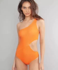 Wolven Reversible One Shoulder Recycled One Piece Swimsuit- Flora 16 Wolven Reversible One Shoulder Recycled One Piece Swimsuit- Flora