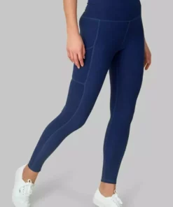 Wolven Recycled Legging With Pockets - Indigo Activewear + Athleisure