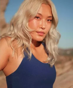 Wolven Activewear + Athleisure Recycled Yoga Top - Indigo