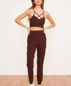 Wolven Activewear + Athleisure Recycled Joggers - Chai 17 Wolven Activewear + Athleisure Recycled Joggers - Chai