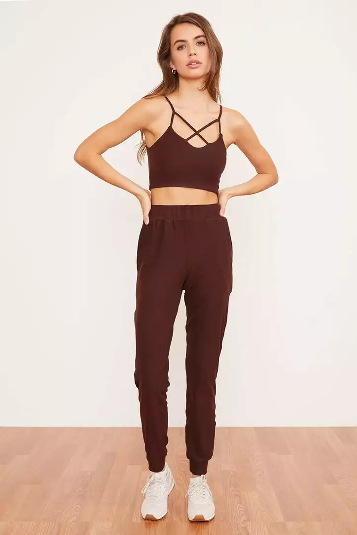 Wolven Activewear + Athleisure Recycled Joggers - Chai 9 Wolven Activewear + Athleisure Recycled Joggers - Chai