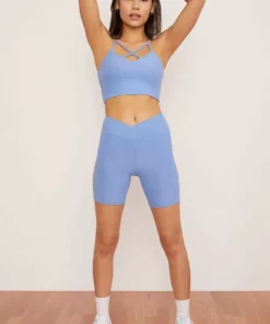 Wolven Recycled Midi Bike Short - Juniper