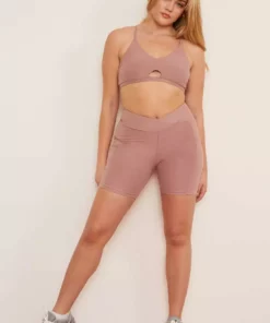 Wolven Recycled Midi Bike Short - Salt