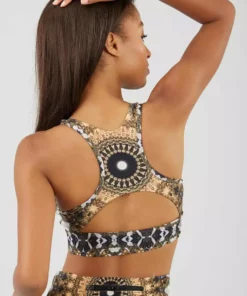 Wolven Recycled Racerback Yoga Bra - Noor