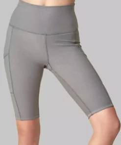 Wolven Recycled Bike Short With Pockets - Wolf Gray