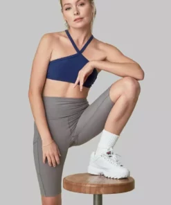 Wolven Recycled Bike Short With Pockets - Wolf Gray