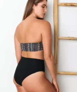 Wolven Reversible High-Waisted Recycled Bikini Bottom - Zephyr Best Sellers