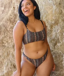 Wolven Reversible Ruched Recycled Swimsuit Top - Zephyr Best Sellers