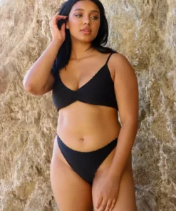 Wolven Reversible Ruched Recycled Swimsuit Top - Zephyr Best Sellers