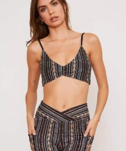 Wolven Reversible Ruched Recycled Swimsuit Top - Zephyr Best Sellers