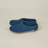 Kyrgies Women's Molded Sole High Back Wool Slippers - Navy Best Sellers