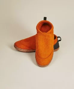 Kyrgies Women's Wool Tengries Slippers - Orange