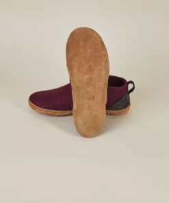 Kyrgies Women's Wool Tengries Slippers - Plum