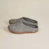 Kyrgies Women's Molded Sole Low Back Wool Slippers - Gray Best Sellers