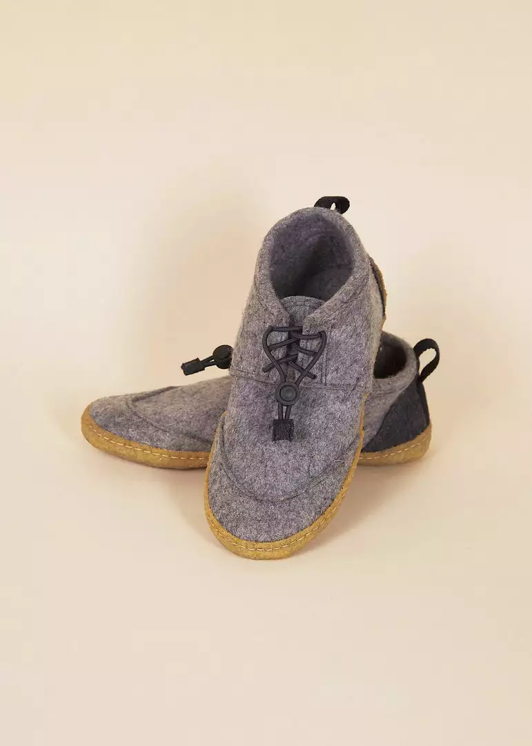 Kyrgies Handcrafted Women's Walkabout Wool Lace-Up Slippers 4 Kyrgies Handcrafted Women's Walkabout Wool Lace-Up Slippers