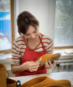 Kyrgies Handcrafted Women's Walkabout Wool Lace-Up Slippers 19 Kyrgies Handcrafted Women's Walkabout Wool Lace-Up Slippers