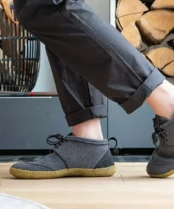 Kyrgies Handcrafted Women's Walkabout Wool Lace-Up Slippers