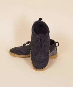 Kyrgies Handcrafted Women's Walkabout Wool Lace-Up Slippers 13 Kyrgies Handcrafted Women's Walkabout Wool Lace-Up Slippers