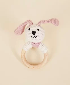 Pebble Wooden Teething Ring Bunny Best Sellers
