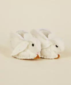 Silk Road Bazaar Wool Baby Booties - Bunny