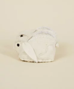 Silk Road Bazaar Wool Baby Booties - Bunny
