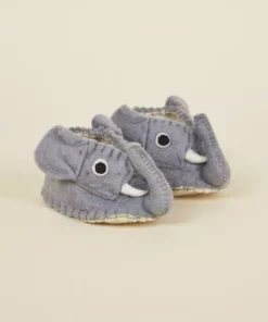 Silk Road Bazaar Wool Baby Booties - Elephant Best Sellers