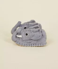 Silk Road Bazaar Wool Baby Booties - Elephant Best Sellers