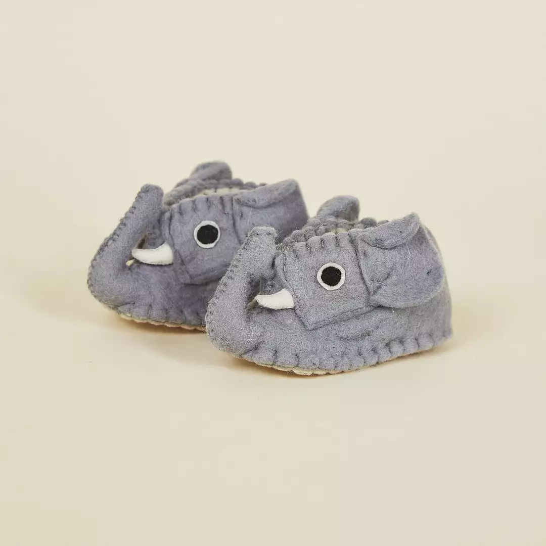 Silk Road Bazaar Wool Baby Booties - Elephant Best Sellers 3 Silk Road Bazaar Wool Baby Booties - Elephant Best Sellers
