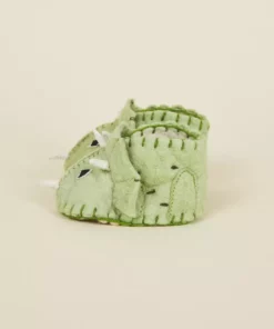 Silk Road Bazaar Wool Baby Booties - Triceratops Dinosaur Best Sellers