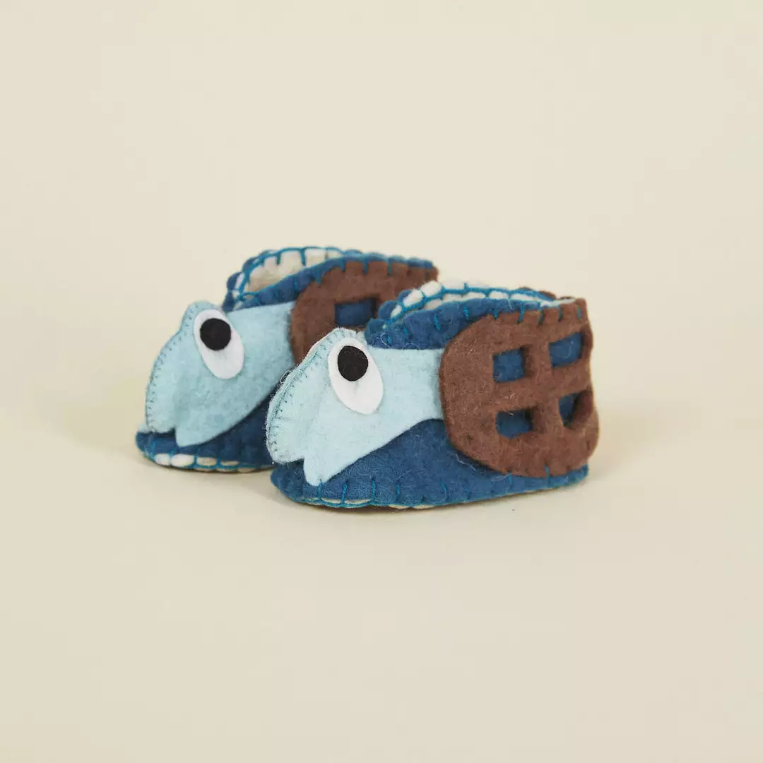 Silk Road Bazaar Wool Baby Booties - Turtle Kids' + Baby 4 Silk Road Bazaar Wool Baby Booties - Turtle Kids' + Baby