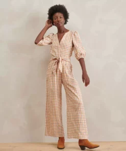 WVN Clothing Amber Gingham Jumpsuit