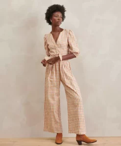 WVN Clothing Amber Gingham Jumpsuit