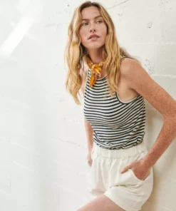 WVN Clothing Boxy Striped Tank Top