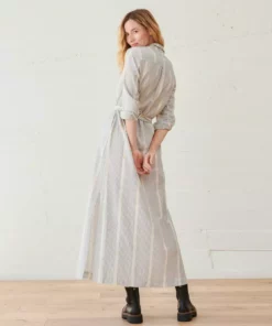 WVN Striped Shirt Maxi Dress 12 WVN Striped Shirt Maxi Dress