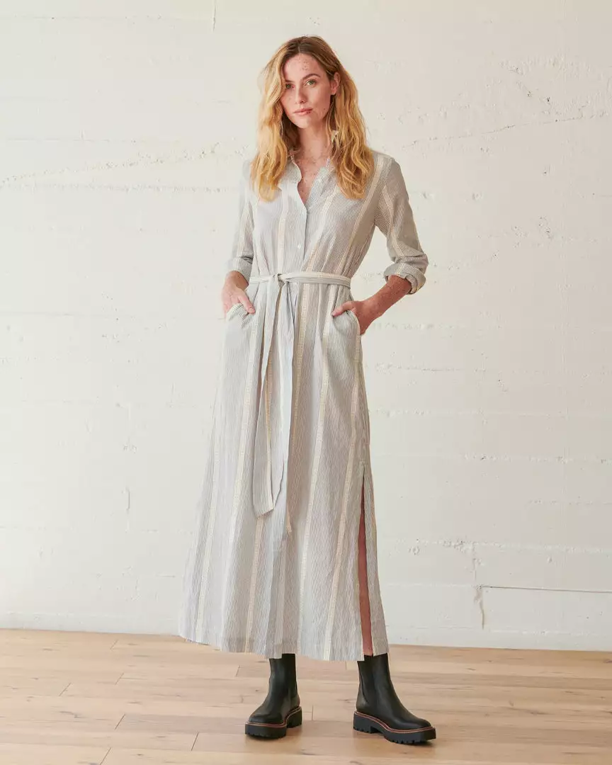 WVN Striped Shirt Maxi Dress 7 WVN Striped Shirt Maxi Dress