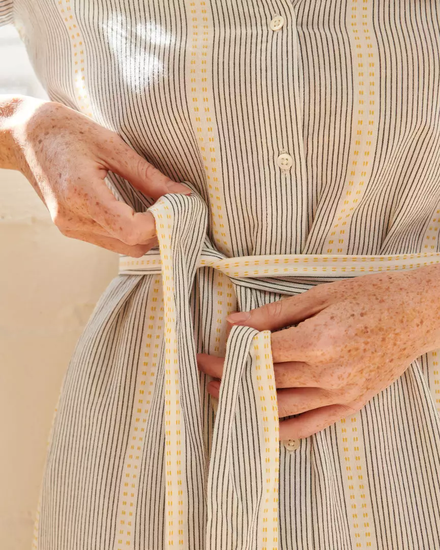 WVN Striped Shirt Maxi Dress 6 WVN Striped Shirt Maxi Dress