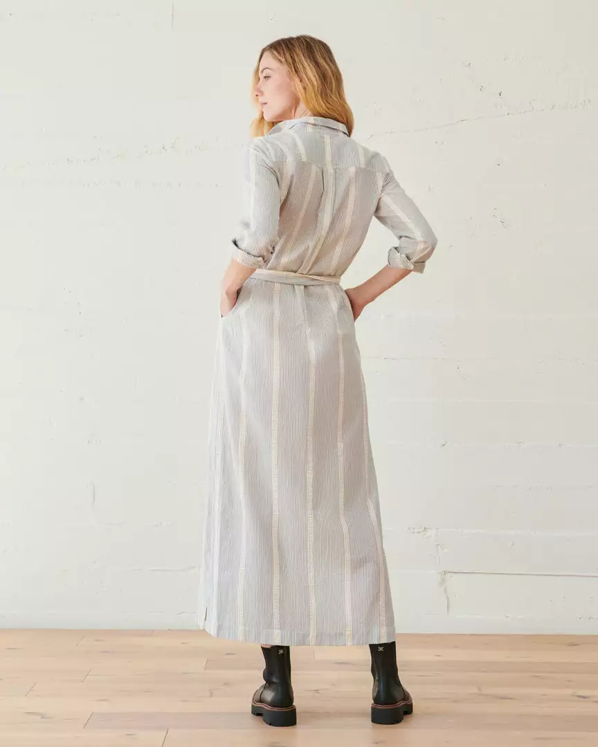 WVN Striped Shirt Maxi Dress 8 WVN Striped Shirt Maxi Dress