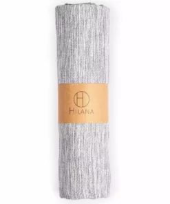 Hilana: Upcycled Cotton Yalova Upcycled Marbled Turkish Towel / Blanket - Blue