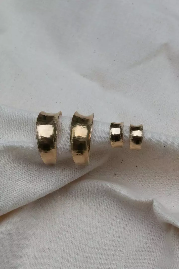 Yewo Tazara Recycled Hoop Earrings 2 Yewo Tazara Recycled Hoop Earrings