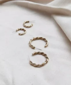 Yewo Jewelry Zinga Recycled Hoop Earrings