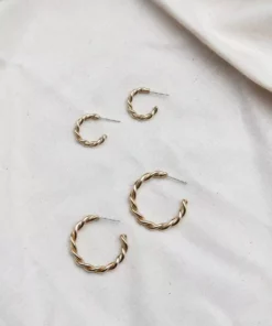 Yewo Jewelry Zinga Recycled Hoop Earrings