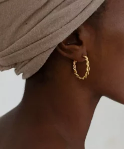Yewo Jewelry Zinga Recycled Hoop Earrings