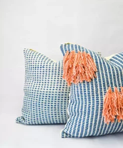 Zuahaza Naidi Throw Pillow Cover With Tassels